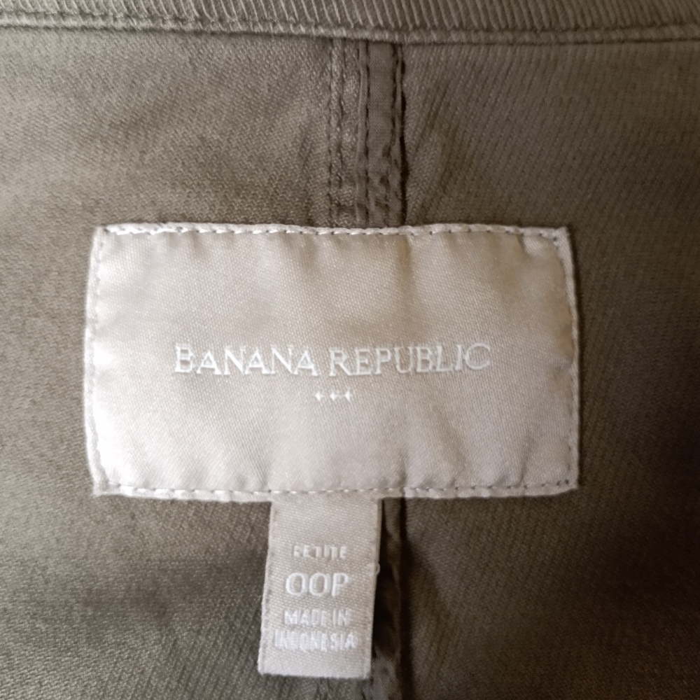 BANANA REPUBLIC Utility Jacket Sz 00P - Picture 7 of 10